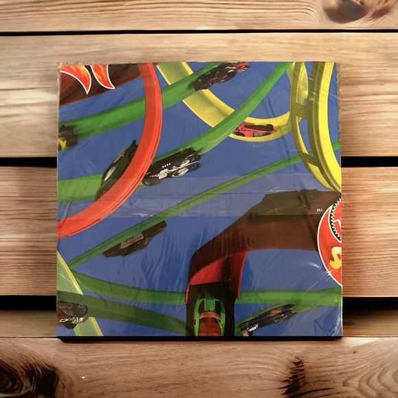 New Old Stock Vintage 1997 Hot Wheels Wrapping Paper 4 Packages - Picture 3 of 4